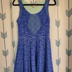 Candie's Blue Sleeveless Scoop Neck Sundress